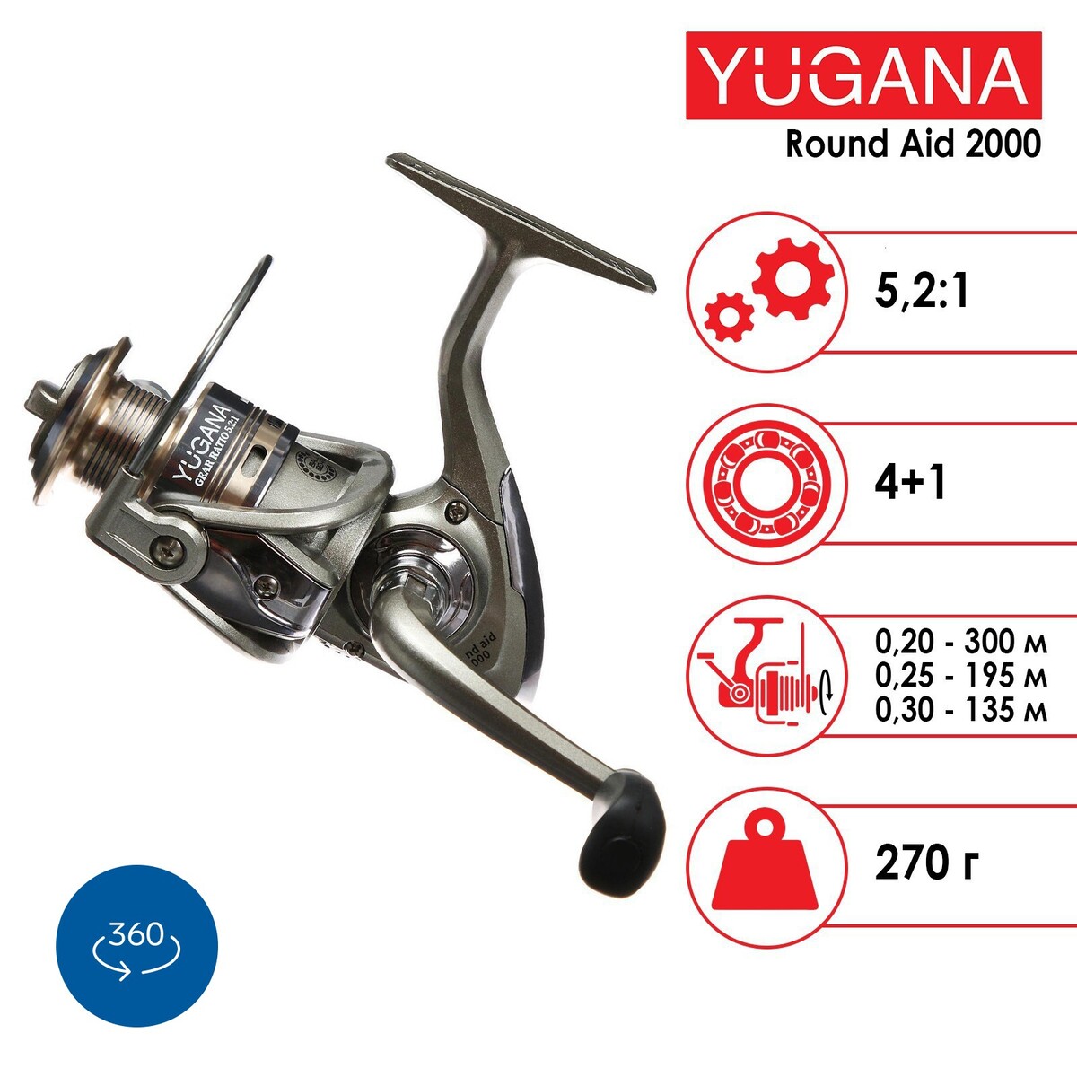 yugana round aid 2000 4+1 , 5.2:1