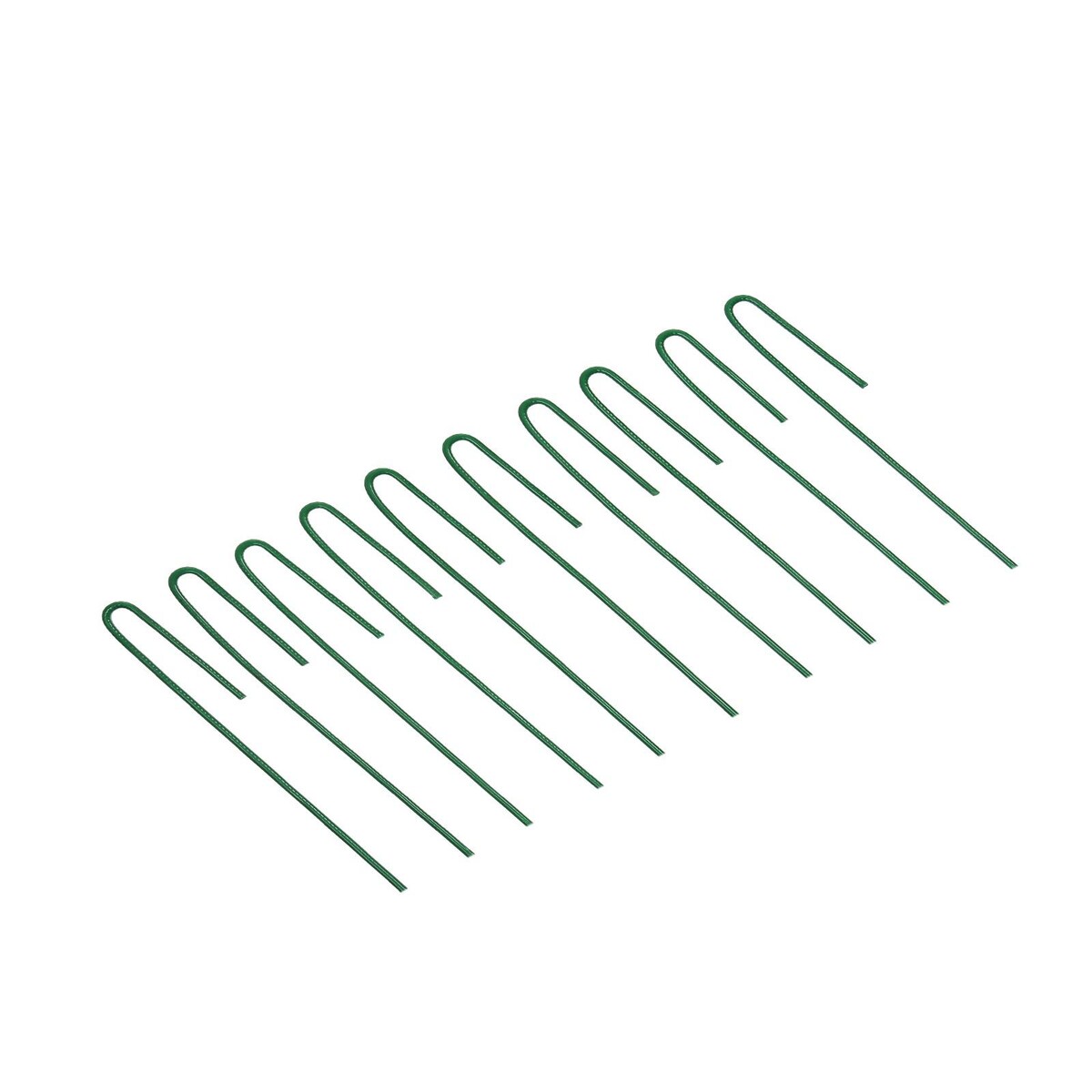 Колышек универсальный, h = 20 см, ножка d = 0.3 см, набор 10 шт., зеленый, greengo