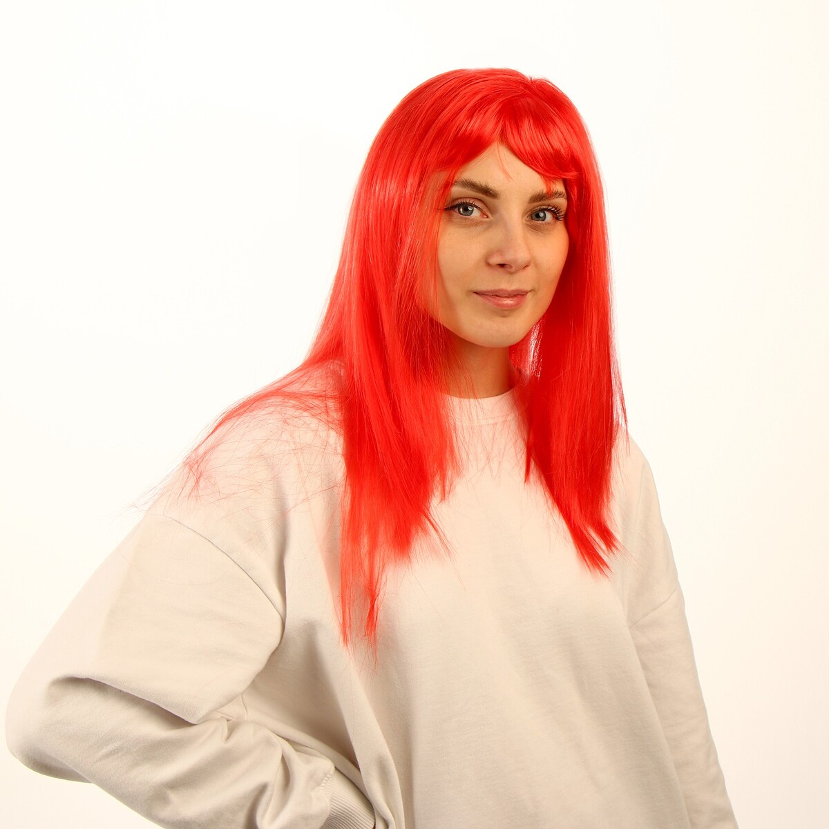 Карнавальный парик, длинные прямые волосы, цвет красный, 120 г бесконечно длинные мгновенья