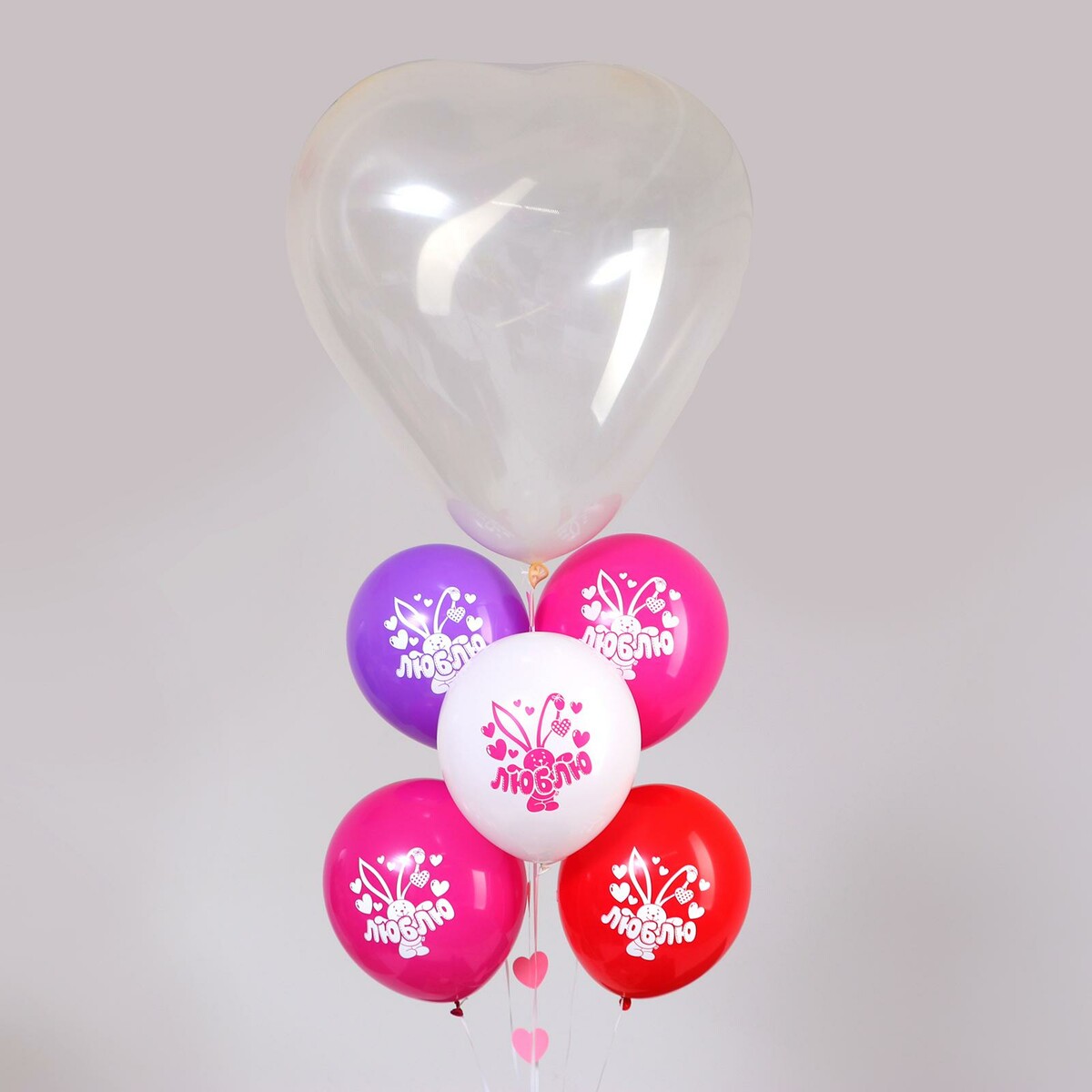 Букет из шаров набор для создания композиций из воздушных шаров набор 52 шт фиолетовый серебро