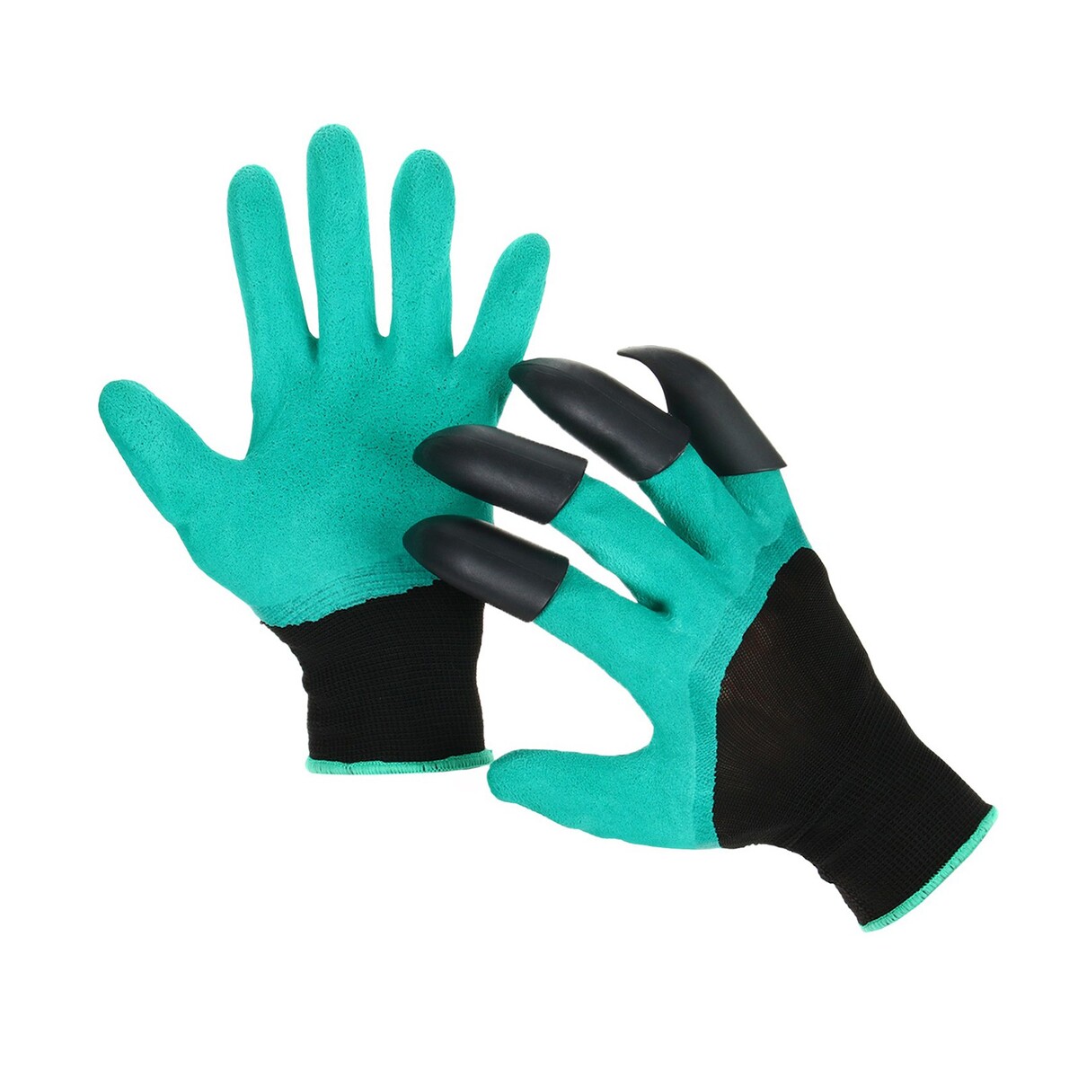 Перчатки садовые, нейлоновые перчатки х б с нитриловым обливом синии greengo