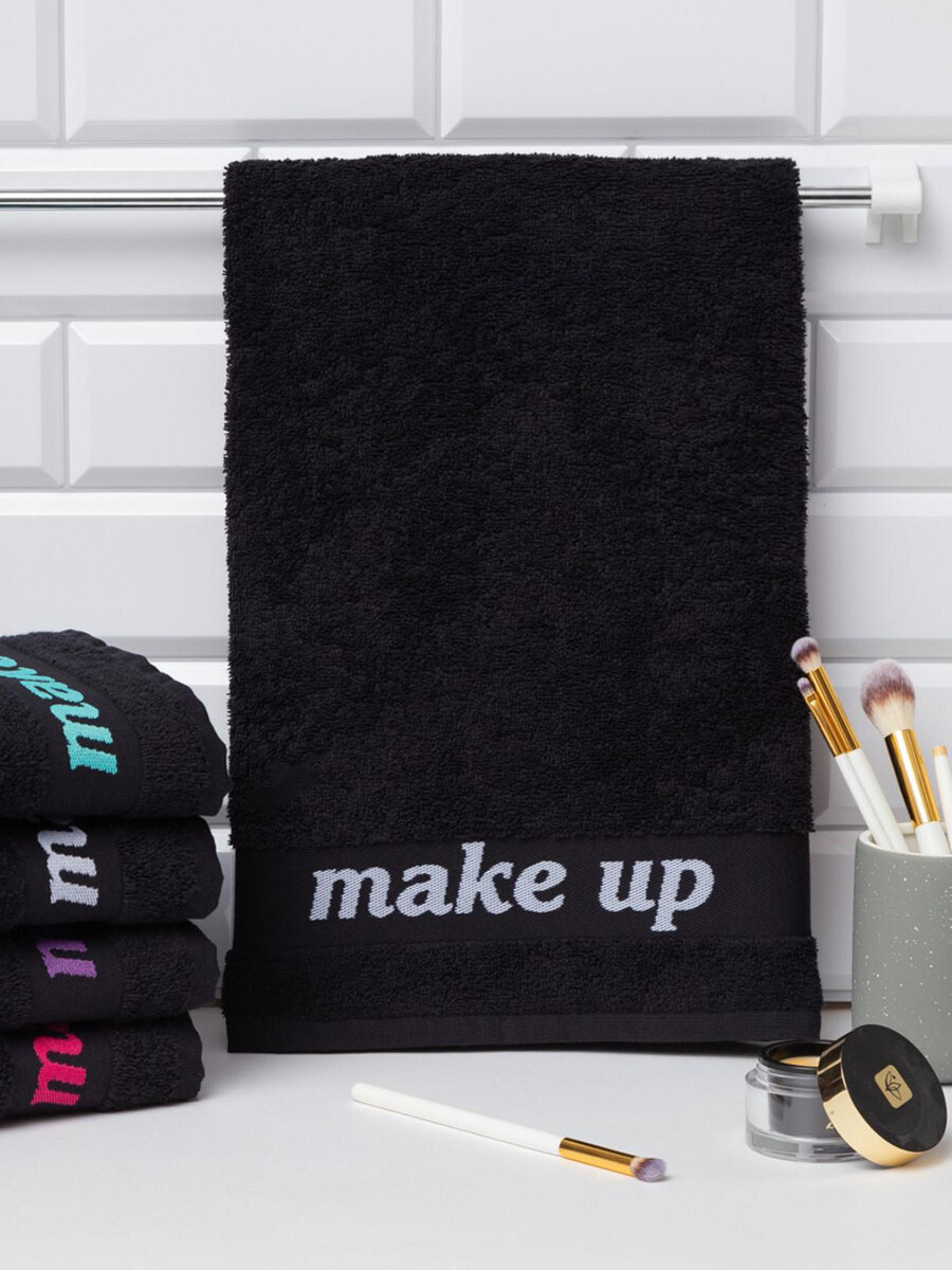 

Полотенце махровое, Черный;белый