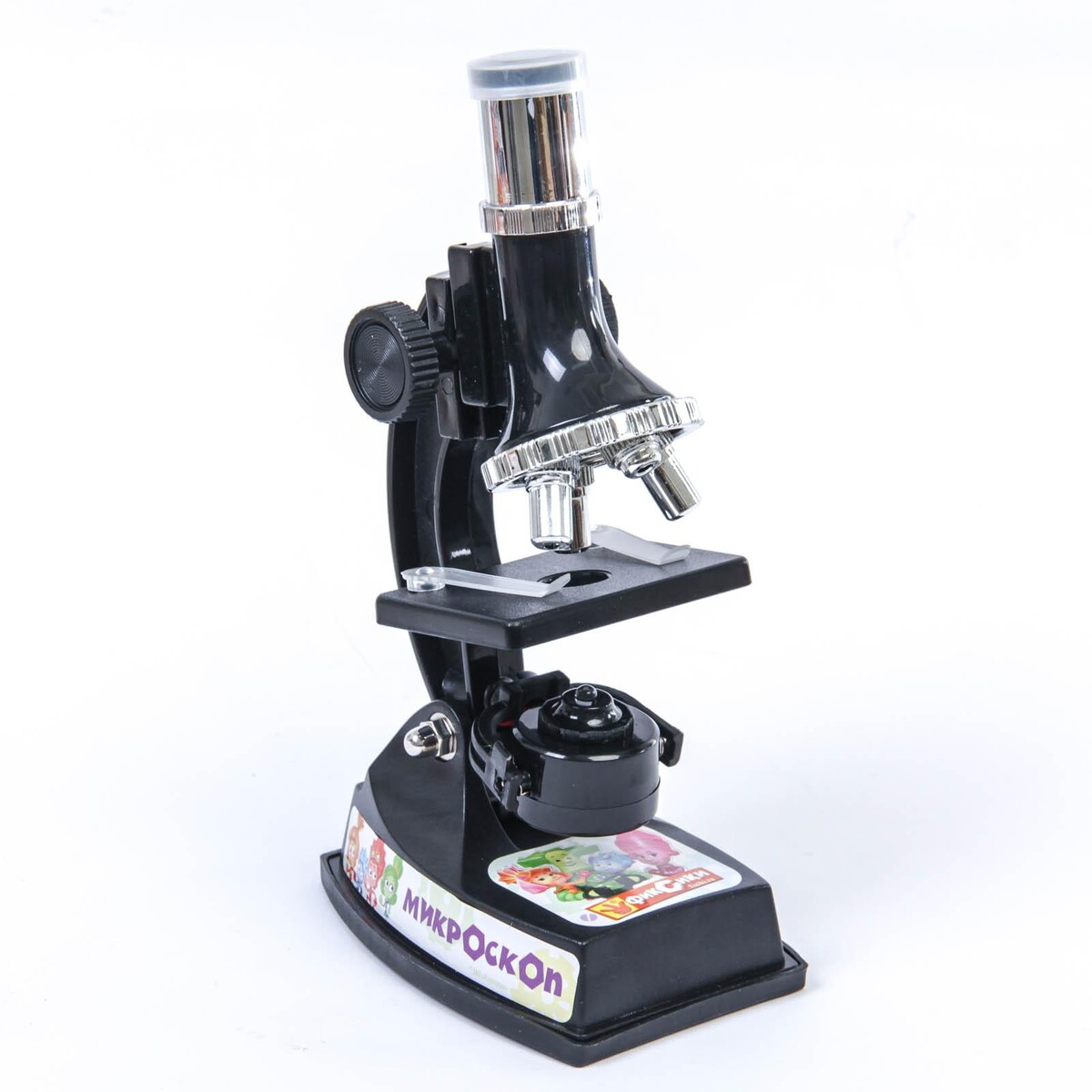 фото Микроскоп+мини-телескоп и калейдоскоп фиксики с набором для исследований
