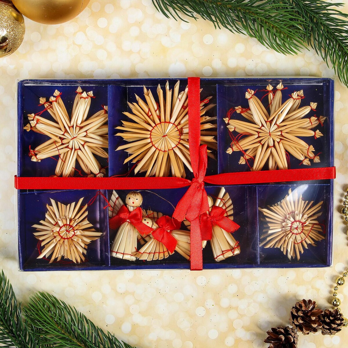 Эко-декор в подарочной упаковке настольная игра в подарочной упаковке дуббль новогодний 55 карт