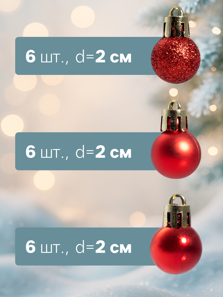 

Ёлочные игрушки, Красный