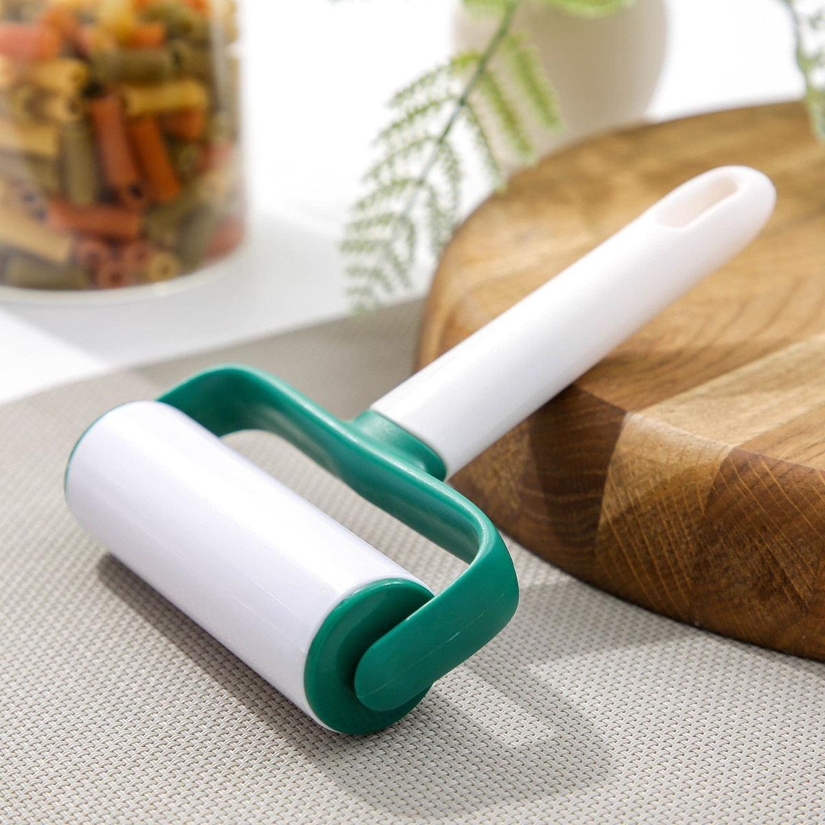 

Валик для раскатки теста konfinetta, 16×11.4×3.5 см, белый, Зеленый;белый