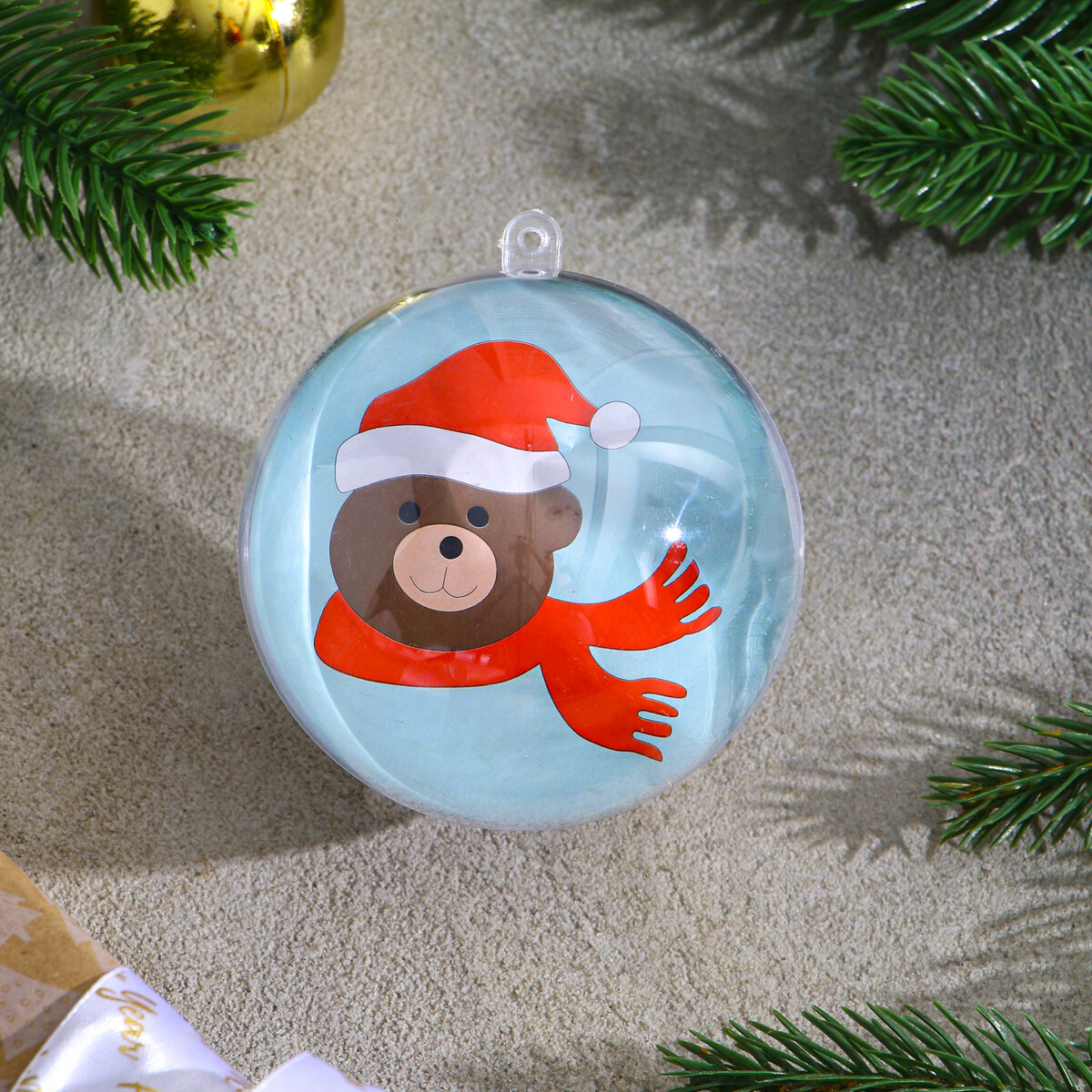 

Ёлочное украшение под раскраску, Прозрачный