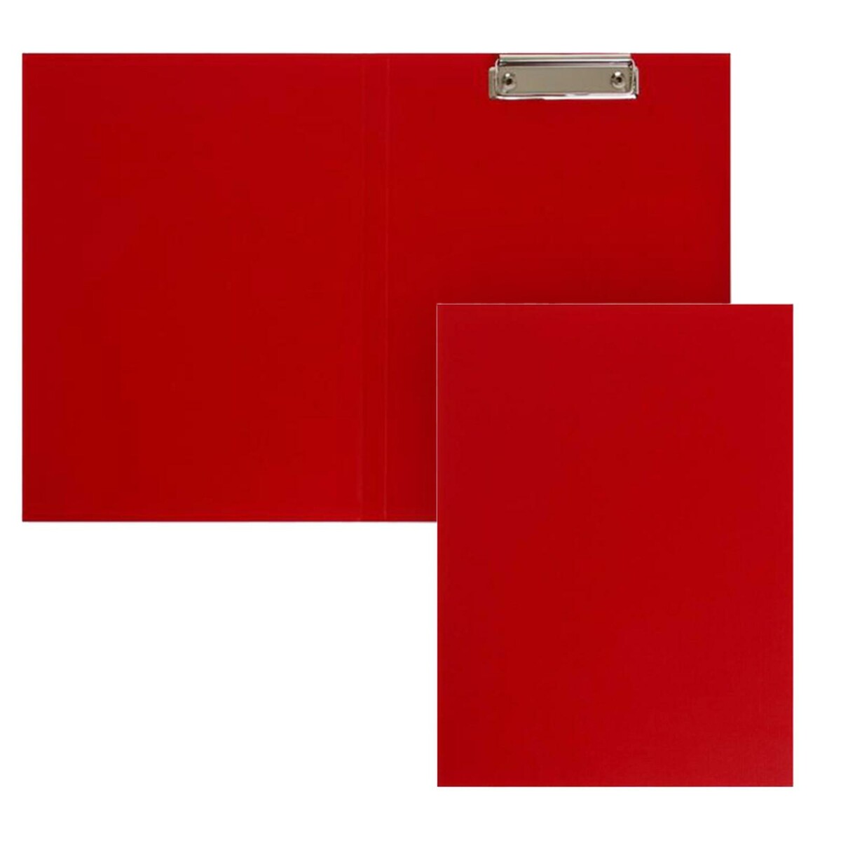 Папка-планшет с зажимом а4, 2 мм, calligrata прочная, картон/бумвинил, красная (клипборд с крышкой) планшет папка с прижимом а4 пвх