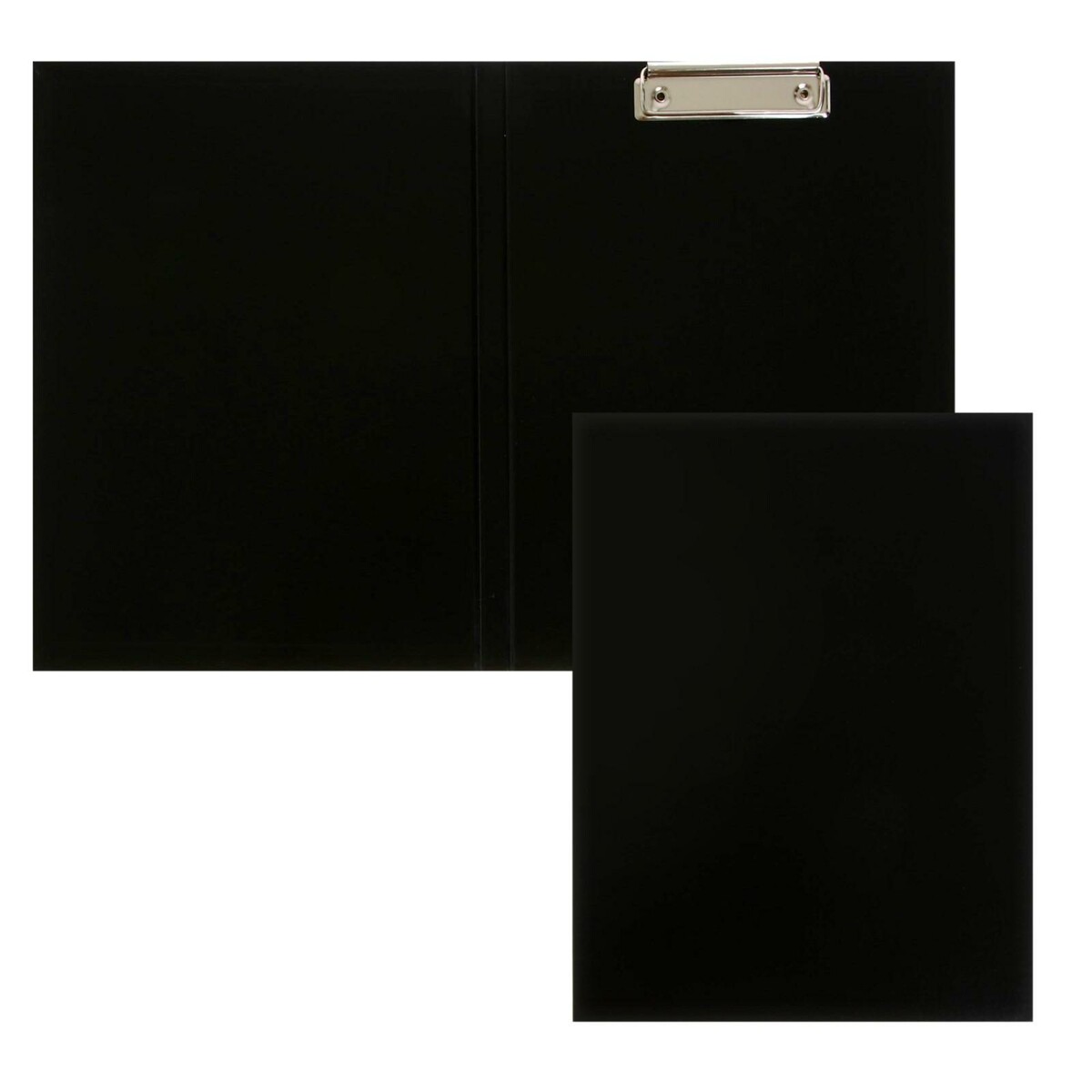 Папка-планшет с зажимом а4, 2 мм, calligrata прочная, картон/бумвинил, черная (клипборд с крышкой) папка планшет формата