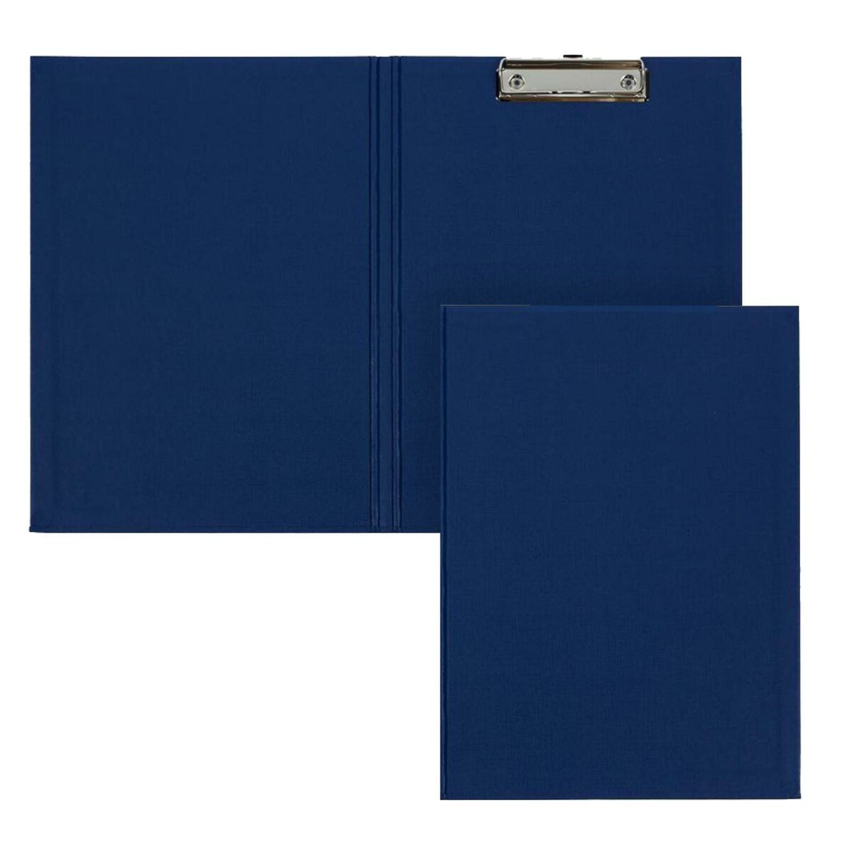 Папка-планшет с зажимом а4, 2 мм, calligrata прочная, картон/бумвинил, синяя (клипборд с крышкой) планшет с зажимом а5 2 мм calligrata картон бумвинил синий клипборд