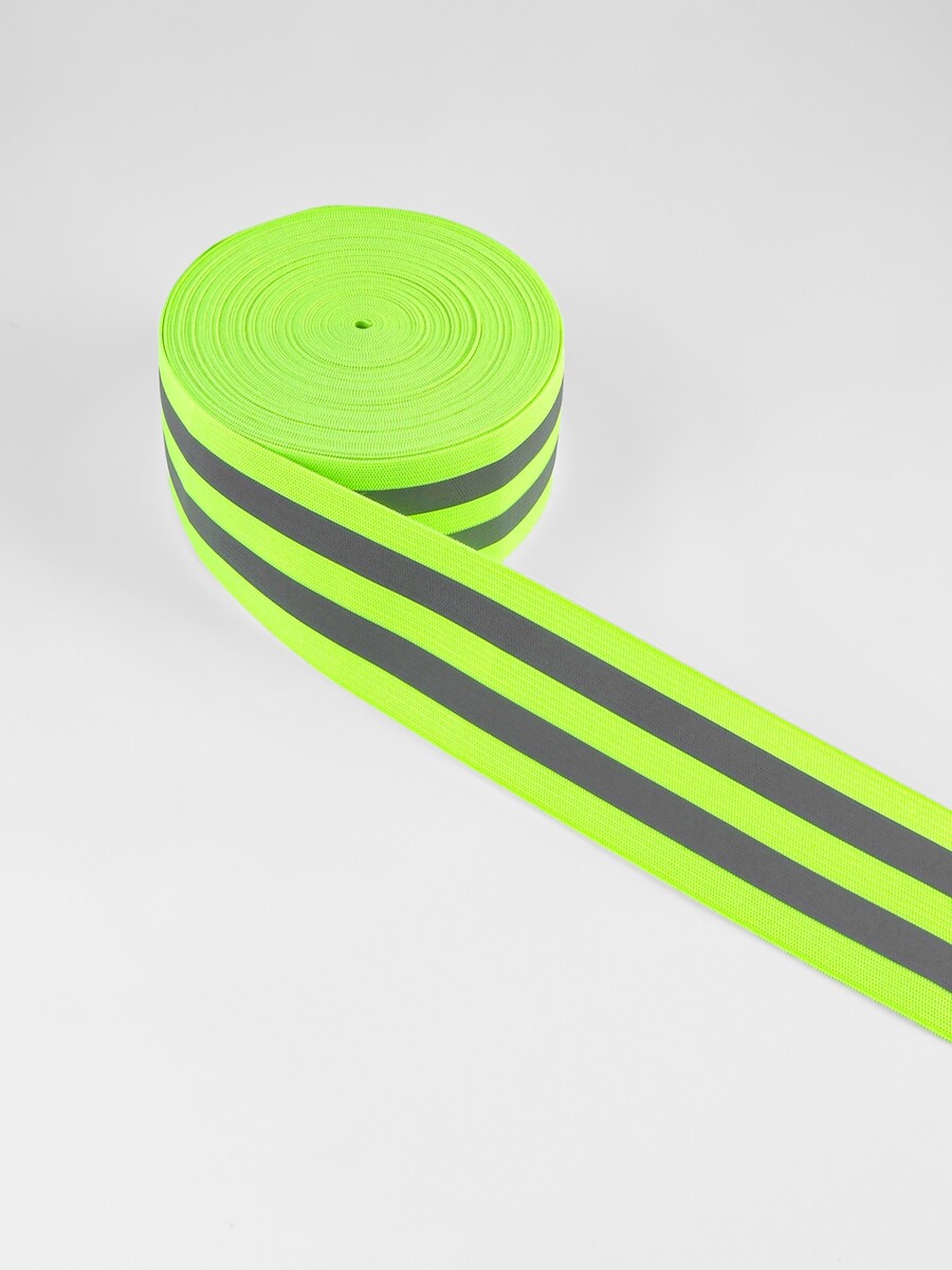 

Светоотражающая лента-резинка, 50 мм, 10 ± 1 м, цвет салатовый, Зеленый
