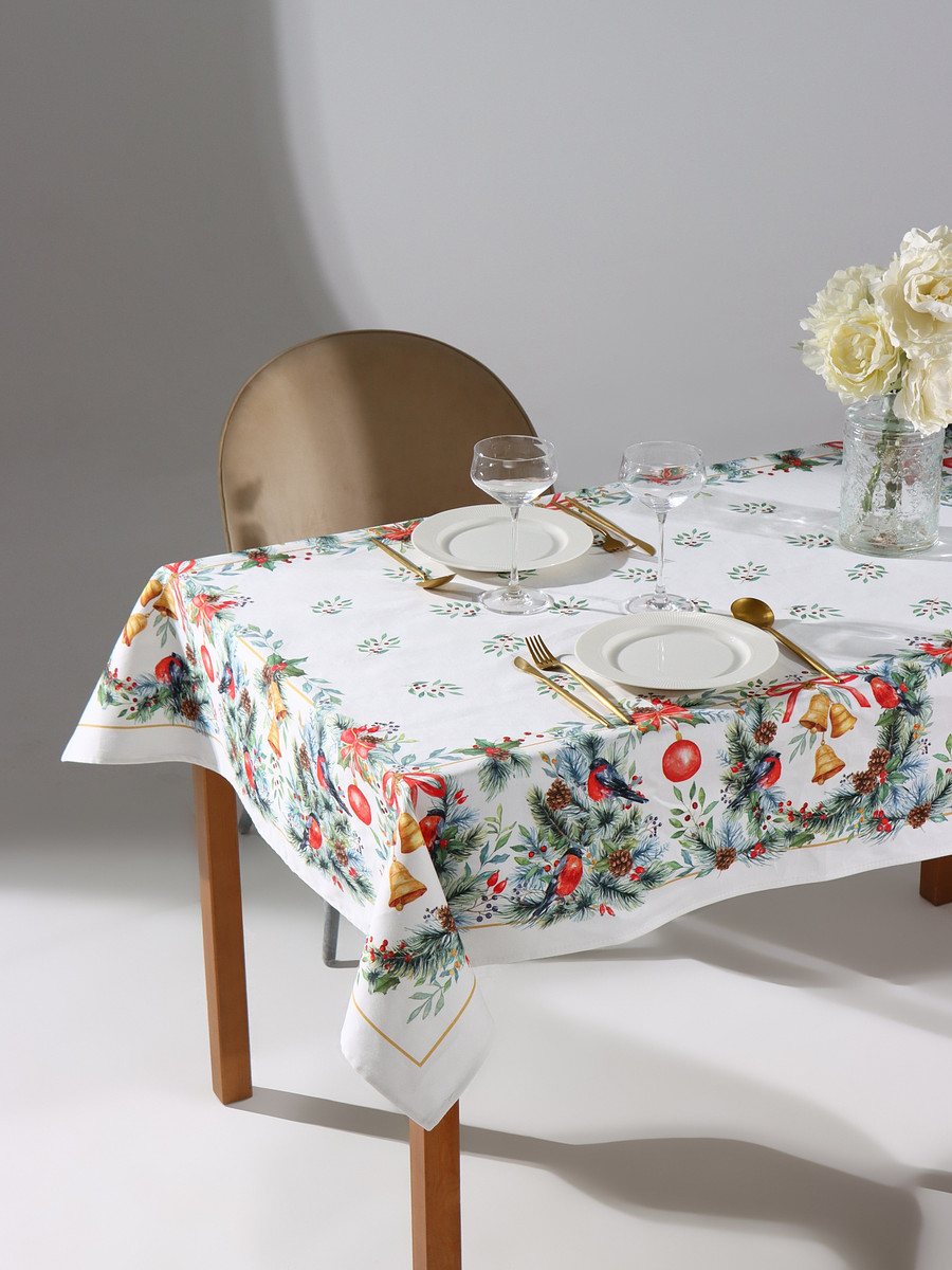 

Скатерть, Разноцветный;зеленый;белый