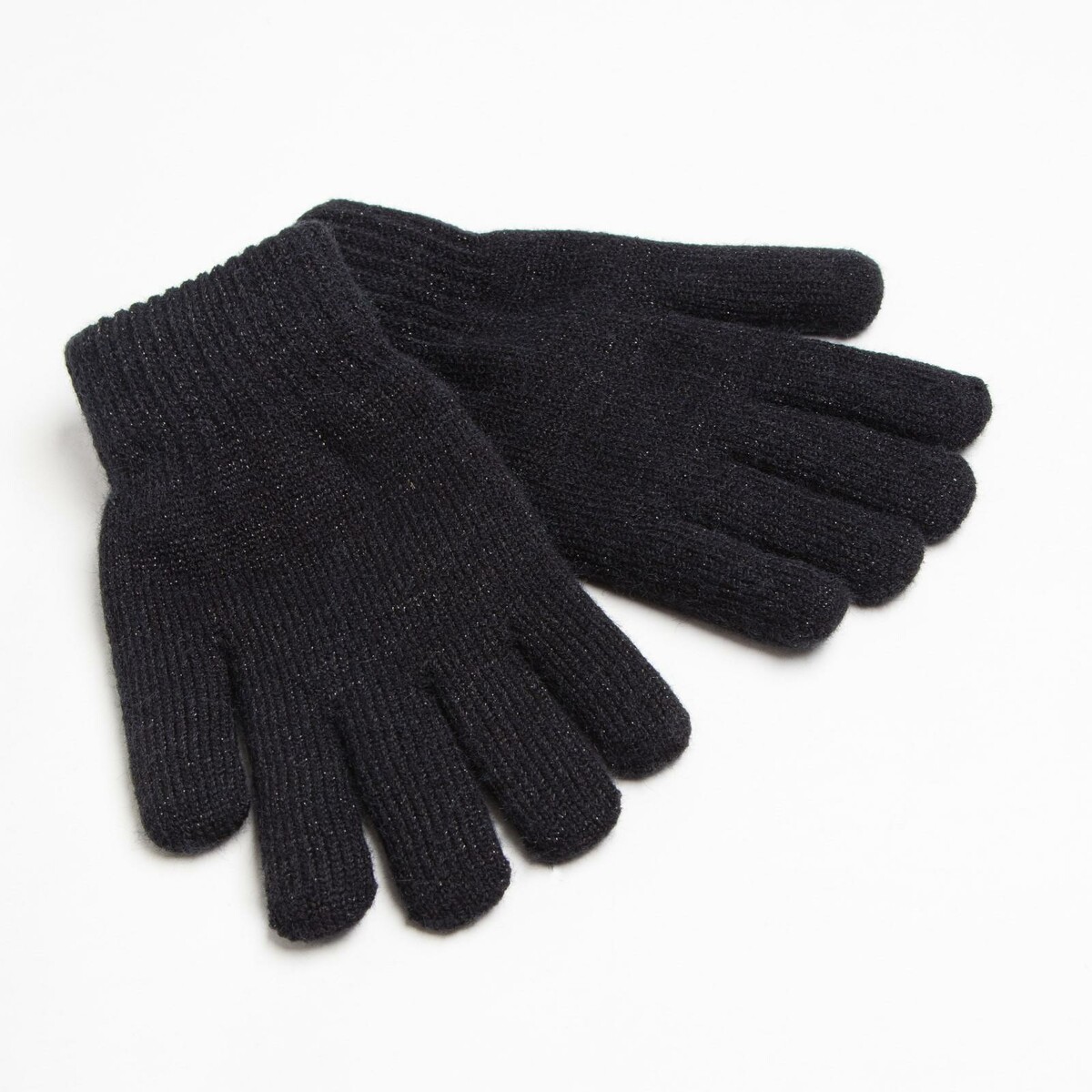 Перчатки женские двухслойные minaku однотонные, размер 6,5, цвет черный перчатки мужские minaku однотонные цв р р 9 10 22 24 см