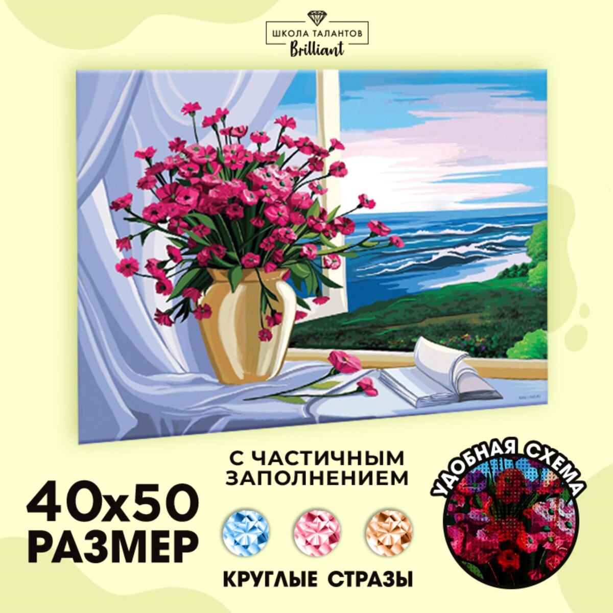 

Алмазная мозаика с частичным заполнением