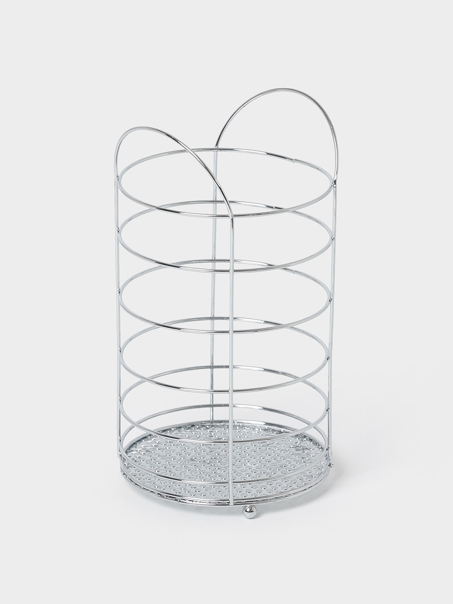 

Сушилка для столовых приборов доляна, 10×10×18 см, хромированная, Хромированный