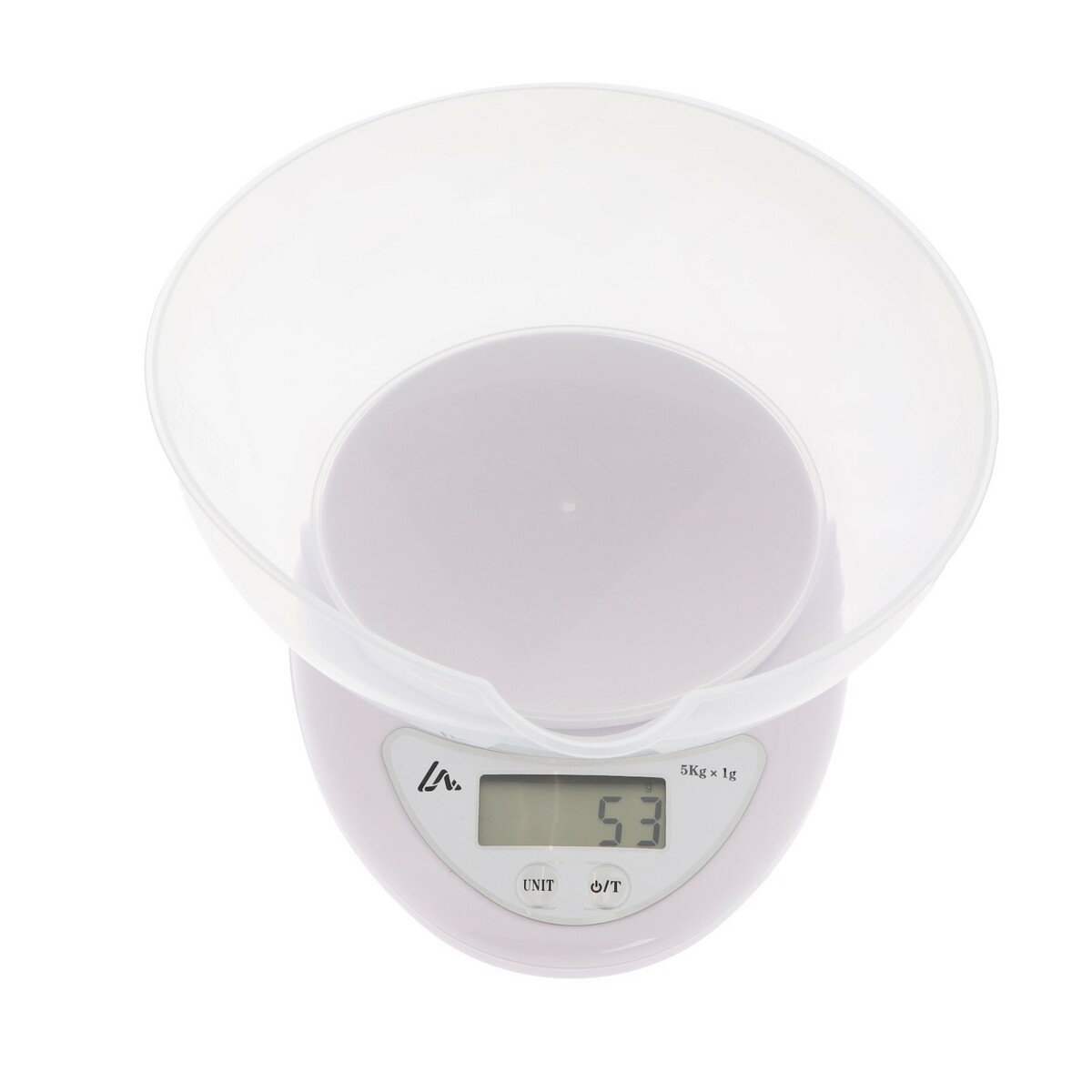 Весы кухонные luazon lvk-706, электронные, с чашей, до 5 кг, белые Luazon Home
