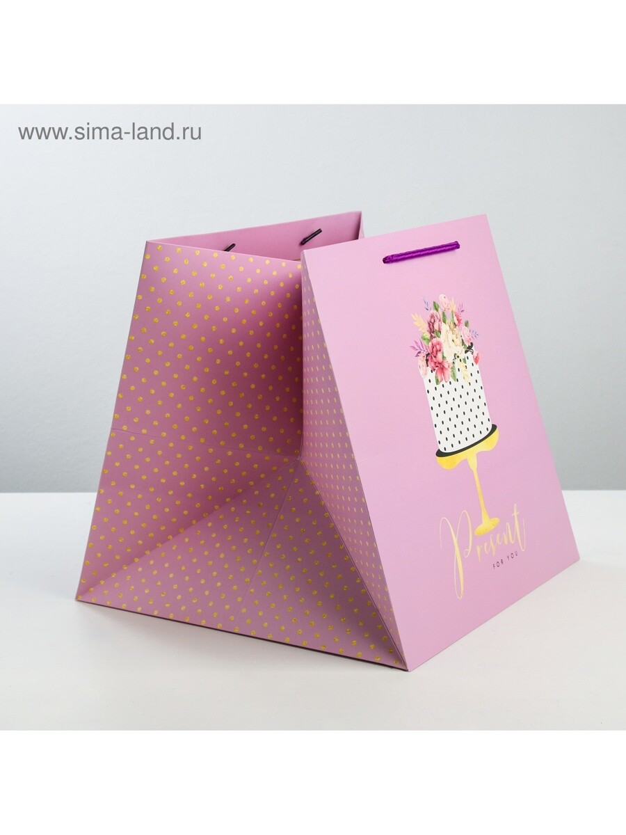 

Квадратный пакет, Розовый