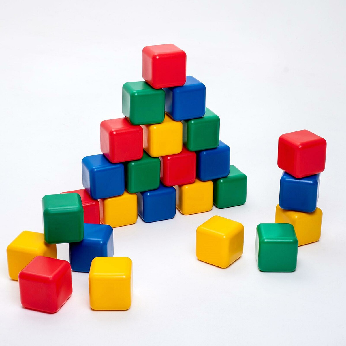 Набор цветных кубиков, 25 штук, 12 × 12 см не идеальная жизнь