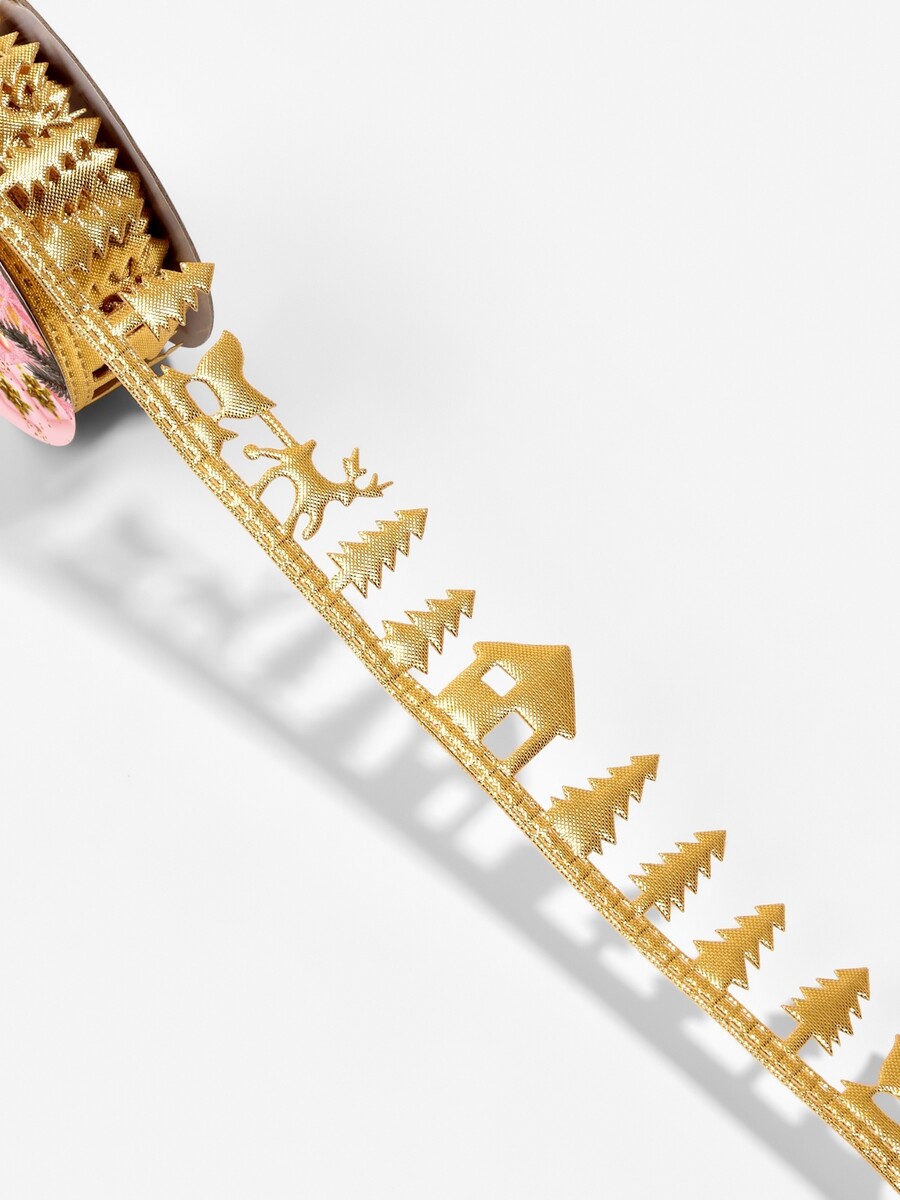 

Лента декоративная фигурная, Золотистый