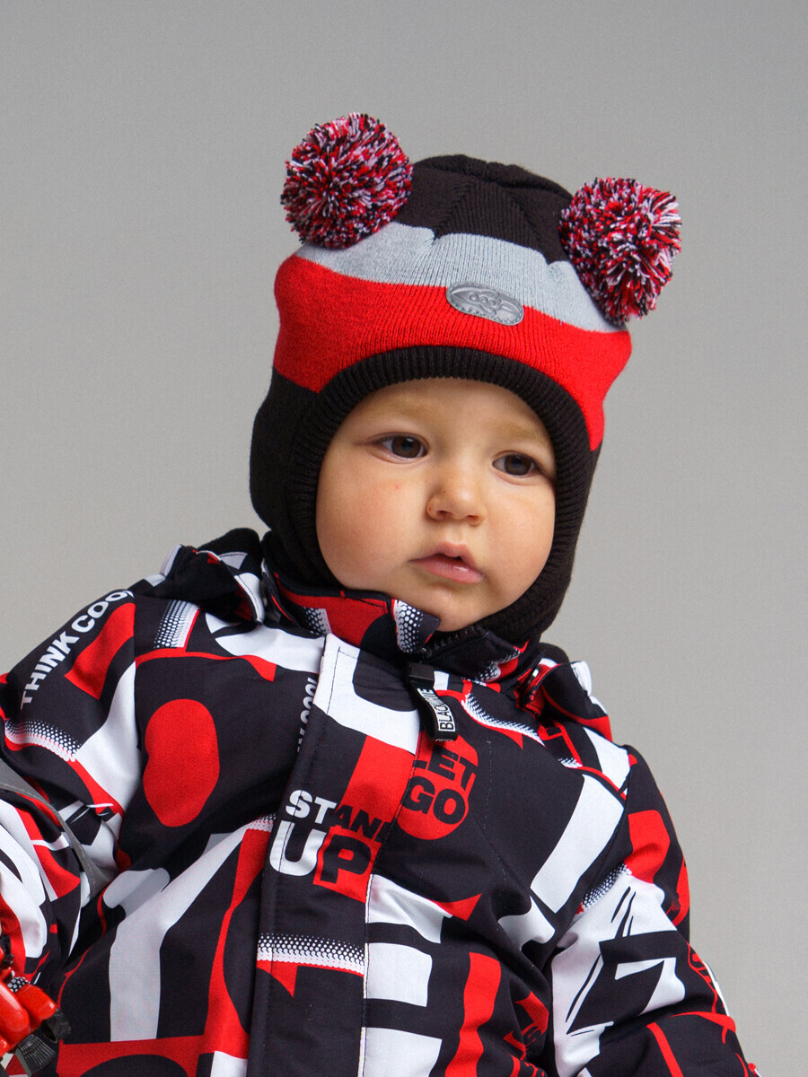 Шапочка-шлем флисовая Happy Baby Молочный / milky 48