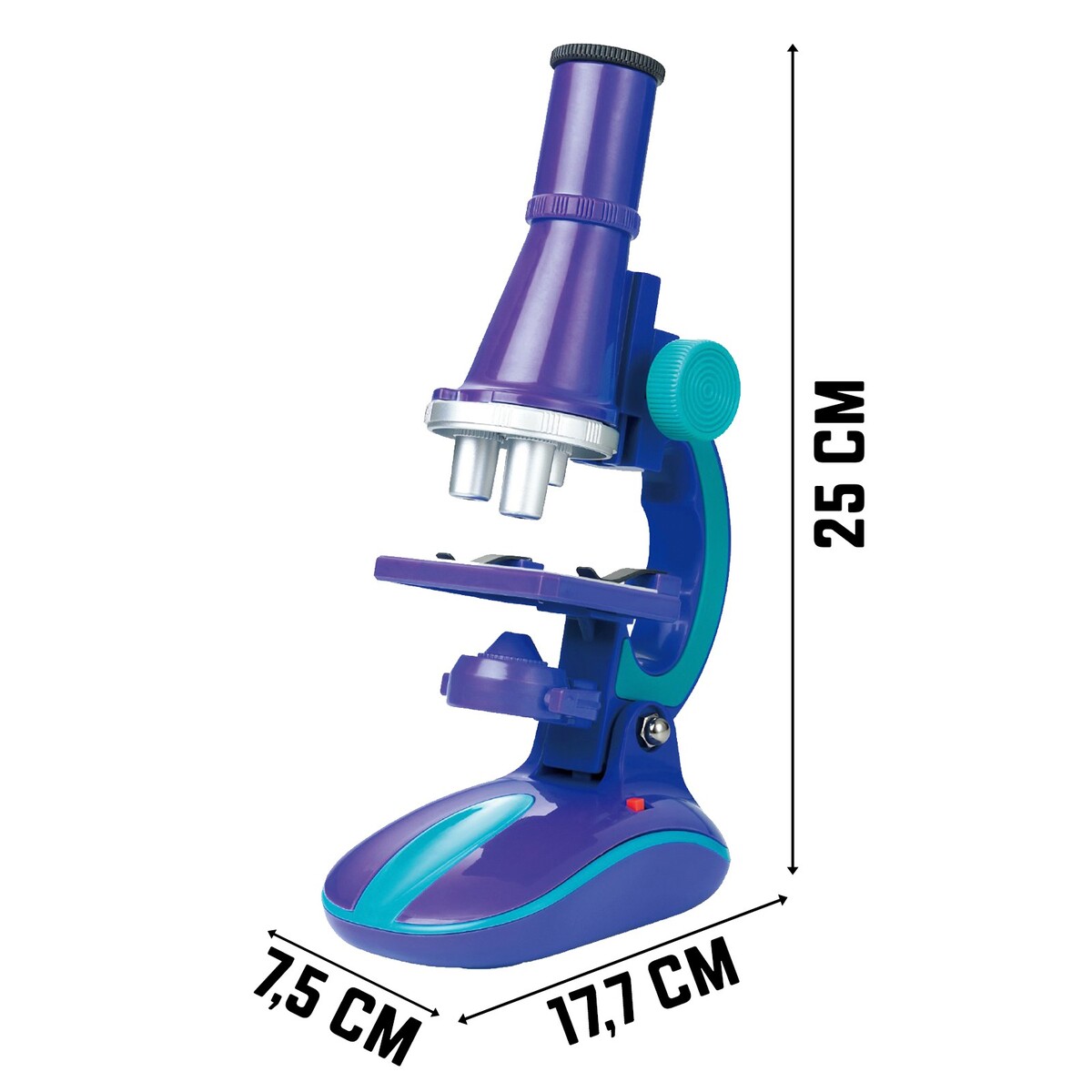 Микроскоп микроскоп юный биолог увеличение х80 х200 х450 эврики