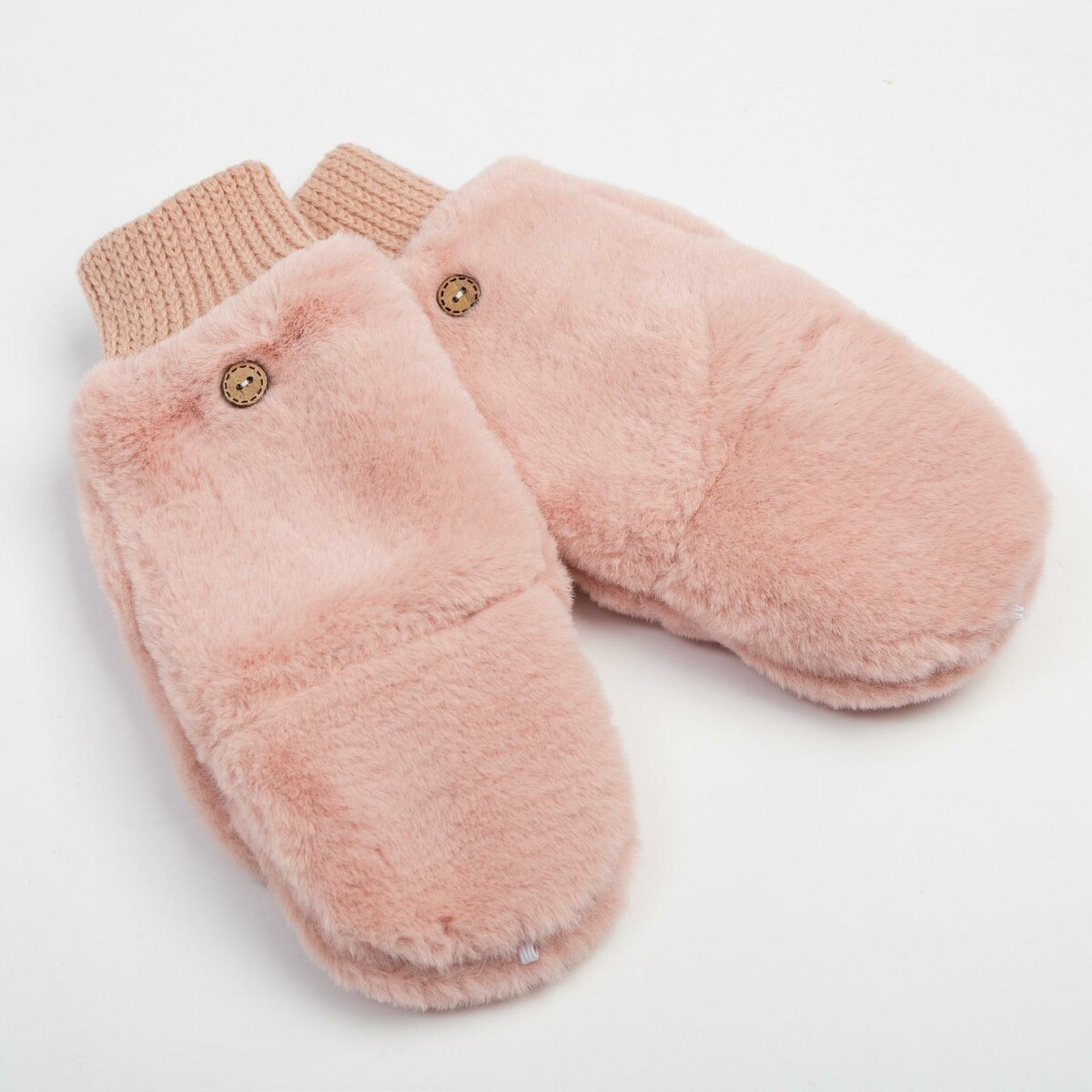 Митенки/варежки женские minaku, р-р 22 см, цв. пыльно-розовый женские спортивные носки falke розовый