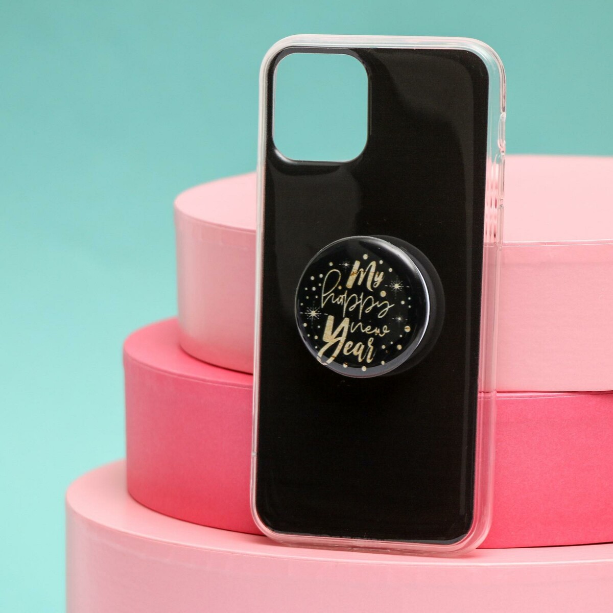 Новогодний подарочный набор,чехол для телефона с держателем joyarty декоративный чехол на стул новогодний паттерн со спинкой велюровый