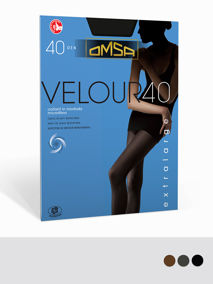 

Колготки женские 265OM Oms Velour 40, Серый;antracite