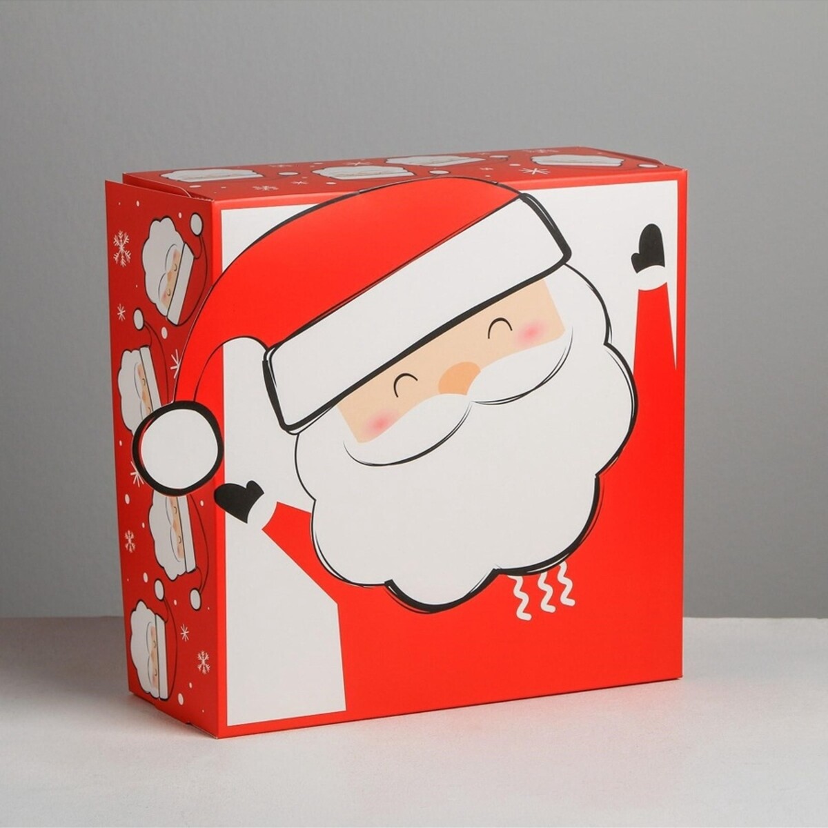 

Коробка подарочная новогодняя складная, Красный