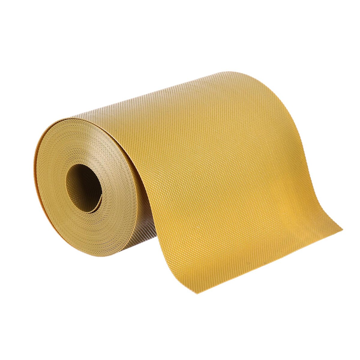 фото Лента бордюрная, 0.2 × 10 м, толщина 1.2 мм, пластиковая, желтая, greengo