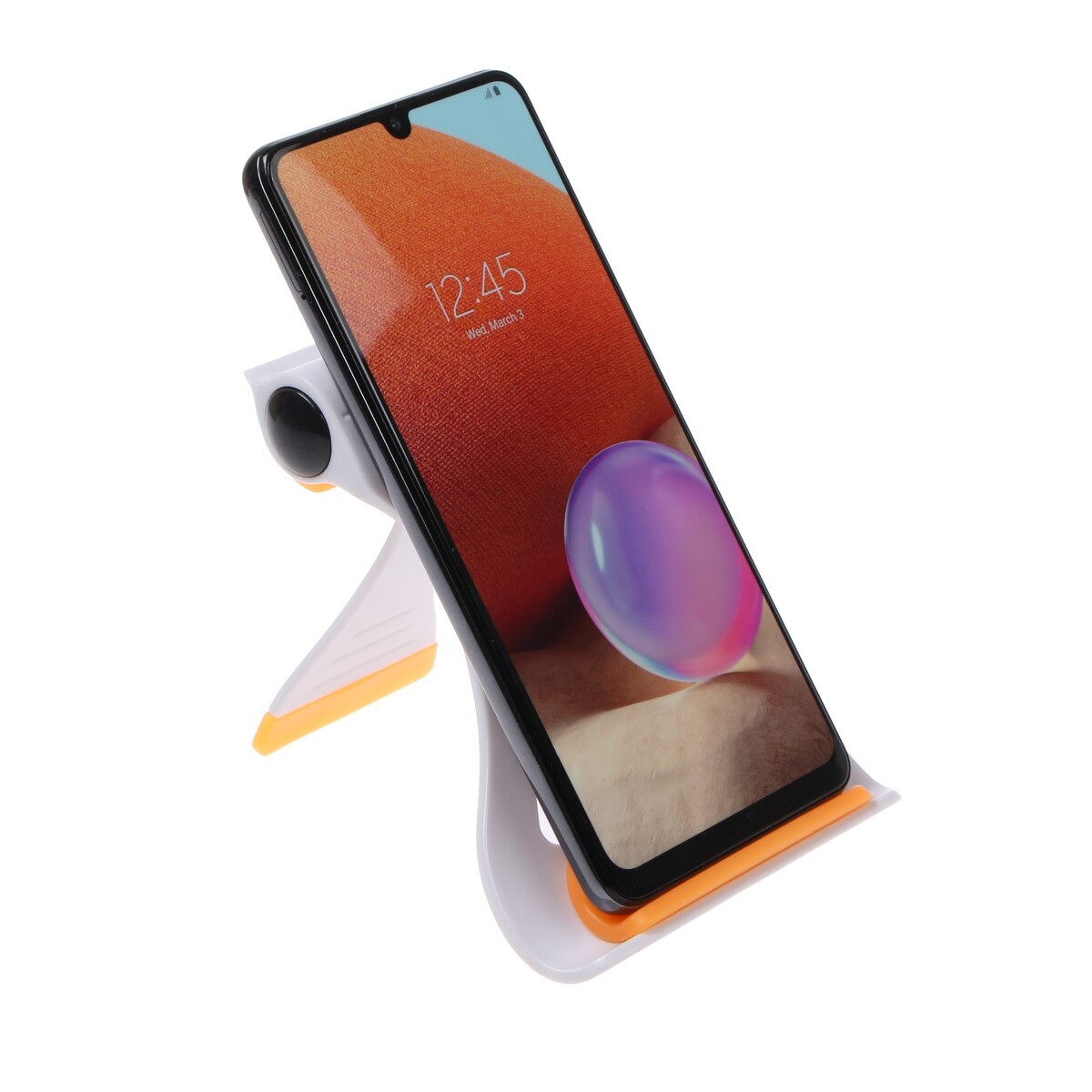 Подставка для телефона luazon, складная, усиленная, регулируемая высота, бело/оранжевая, Luazon Home