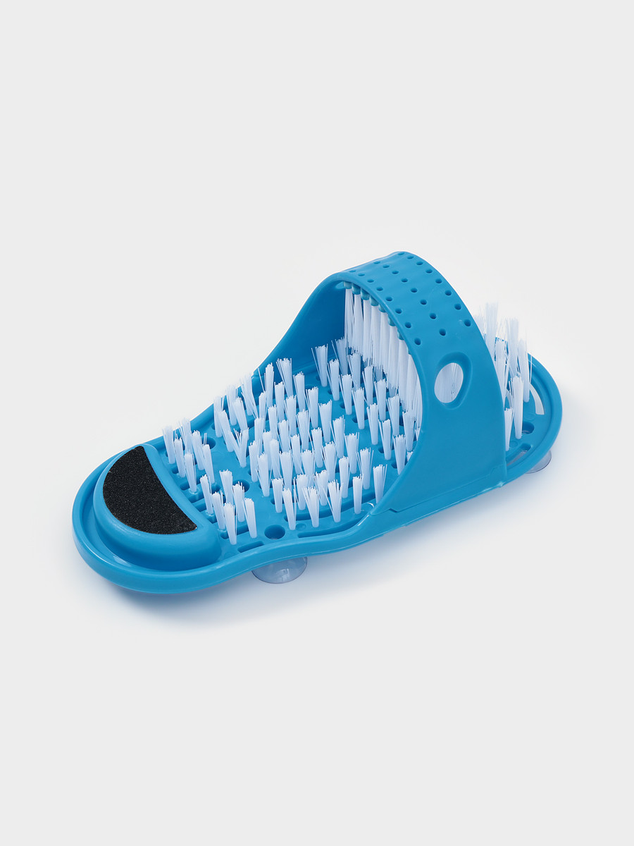 

Щетка для ног доляна, с пемзой, на присосках, Голубой