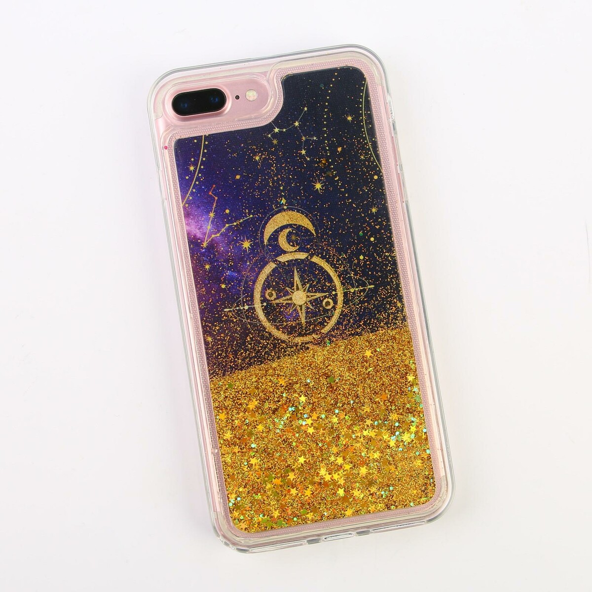 Чехол для телефона iphone 7,8 plus с блестками внутри stars , 7.7 × 15.8 см stars