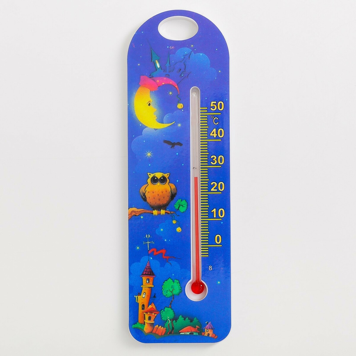 Термометр комнатный детский, цвет синий термометр электронный and dt 623 белый синий