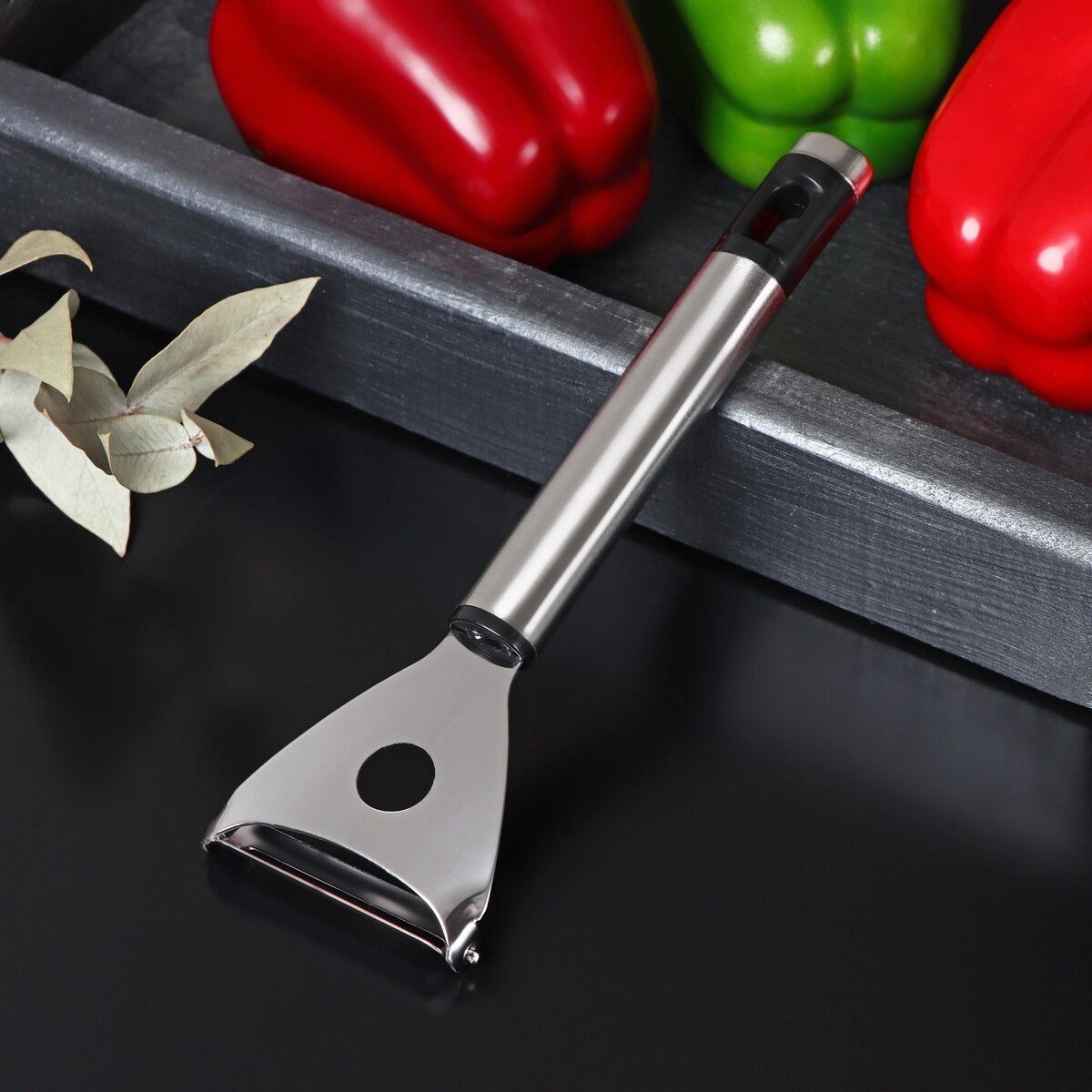 Овощечистка доляна fargo, 17,5×5×2 см, нержавеющая сталь нож для пиццы и теста доляна fargo 20×6 5 см нержавеющая сталь