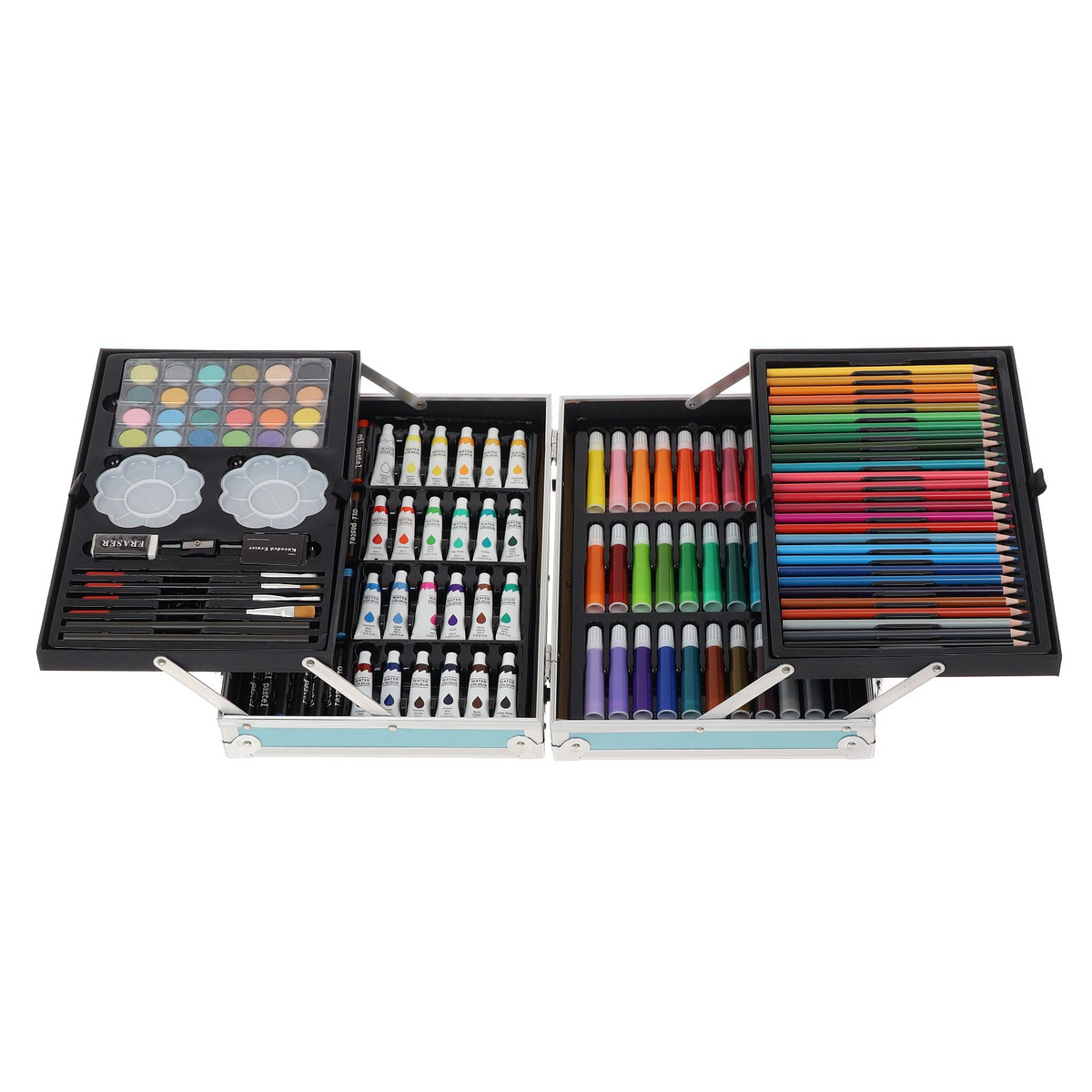 

Набор для рисования складной, в чемоданчике, синий, Голубой