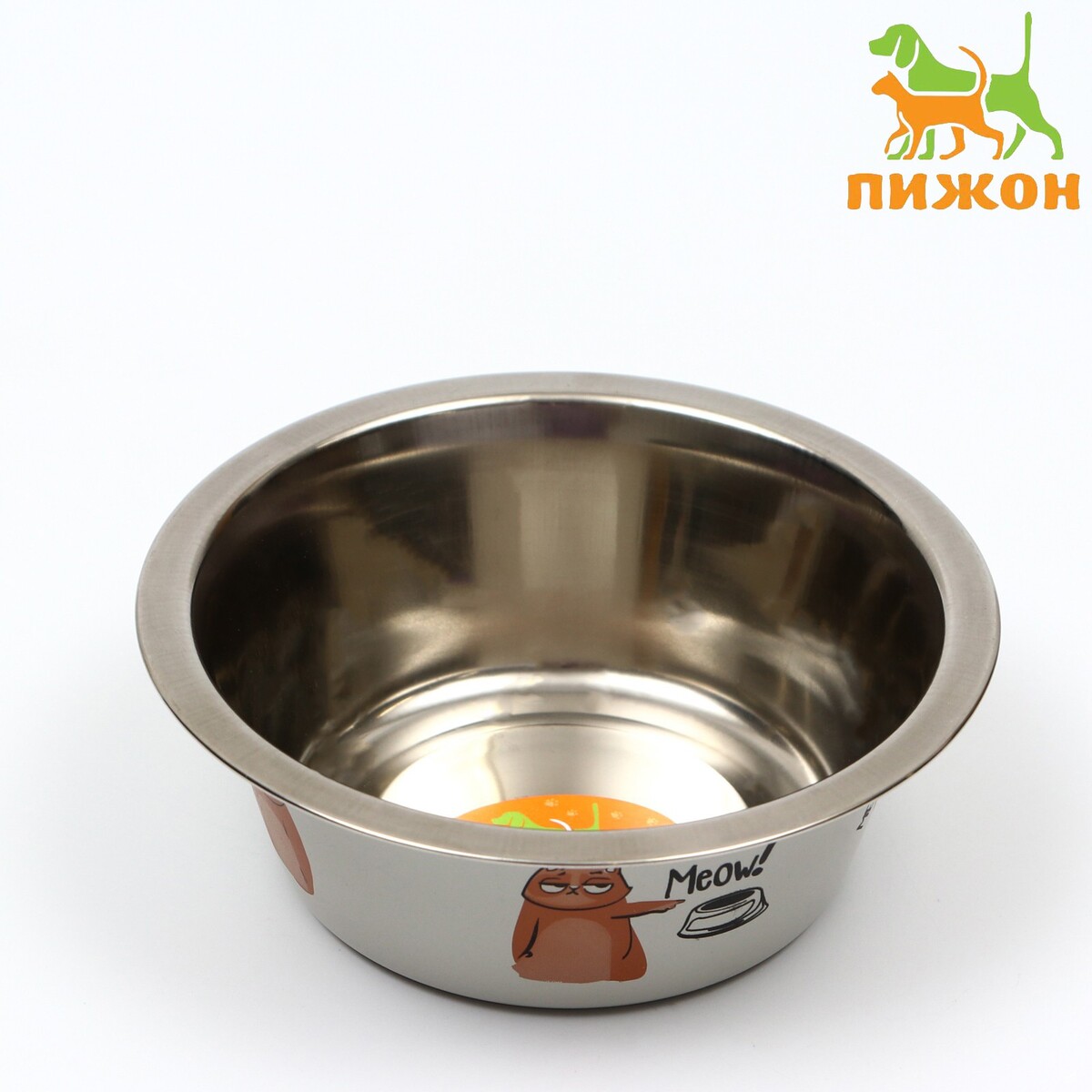 Миска стандартная миска металлическая для собаки super dog 450 мл 14х4 5 см