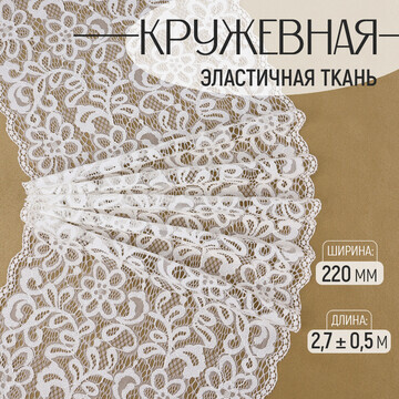 Кружевная эластичная ткань, 220 мм × 2,7