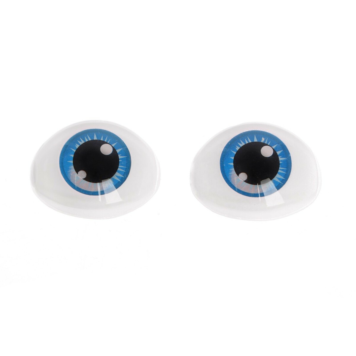 Глаза, набор 10 шт., размер 1 шт: 11,6×15,5 мм, цвет синий одежда для кукол our generation голубой синий