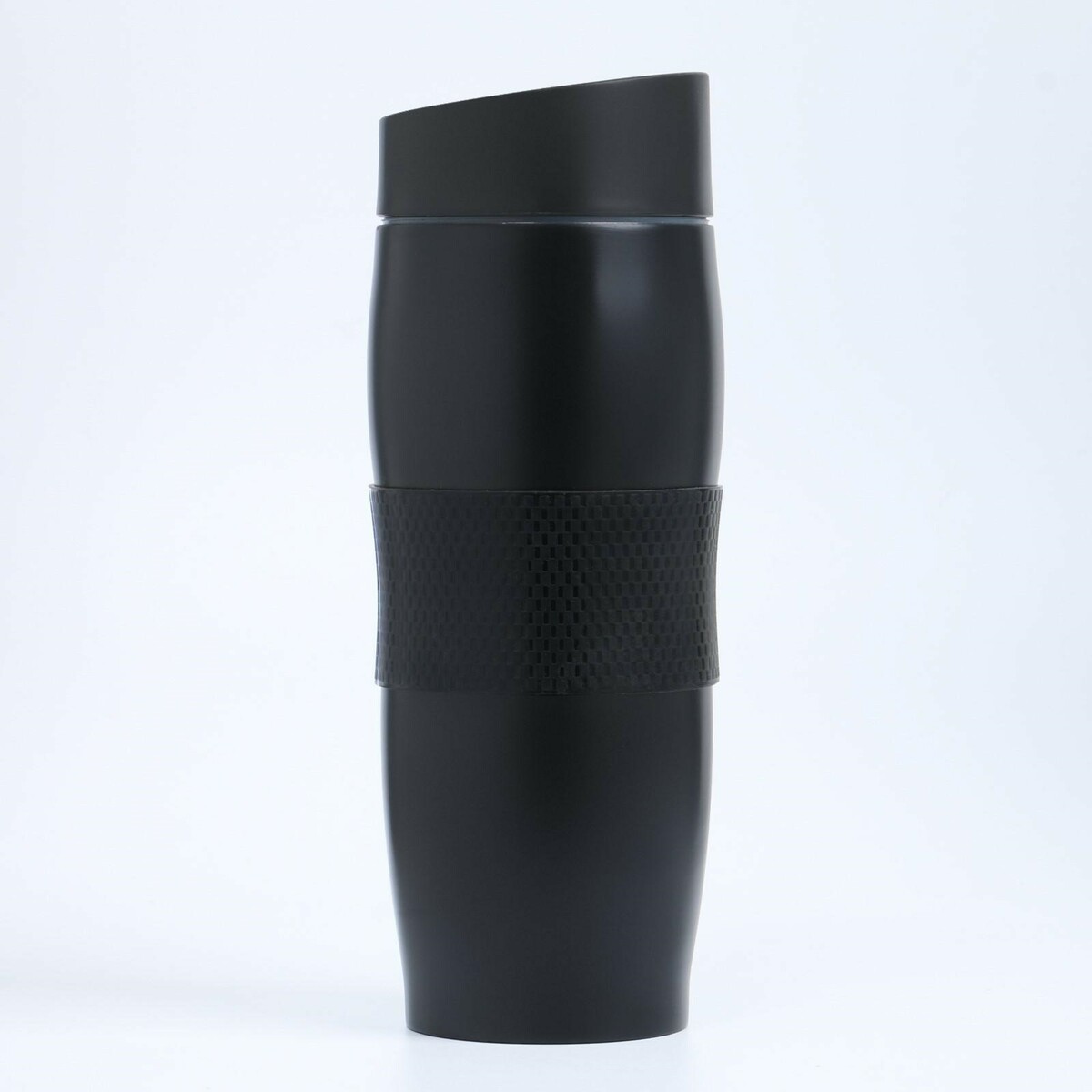 Термокружка, 350 мл, city, сохраняет тепло 8 ч, 20 х 7.5 см, черная ручка прикол шариковая черная паста пластик