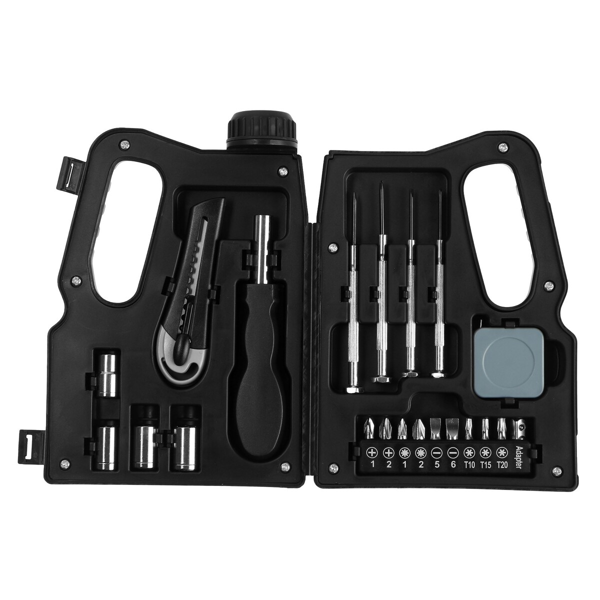 

Набор инструментов тундра, подарочный пластиковый кейс, Черный;красный