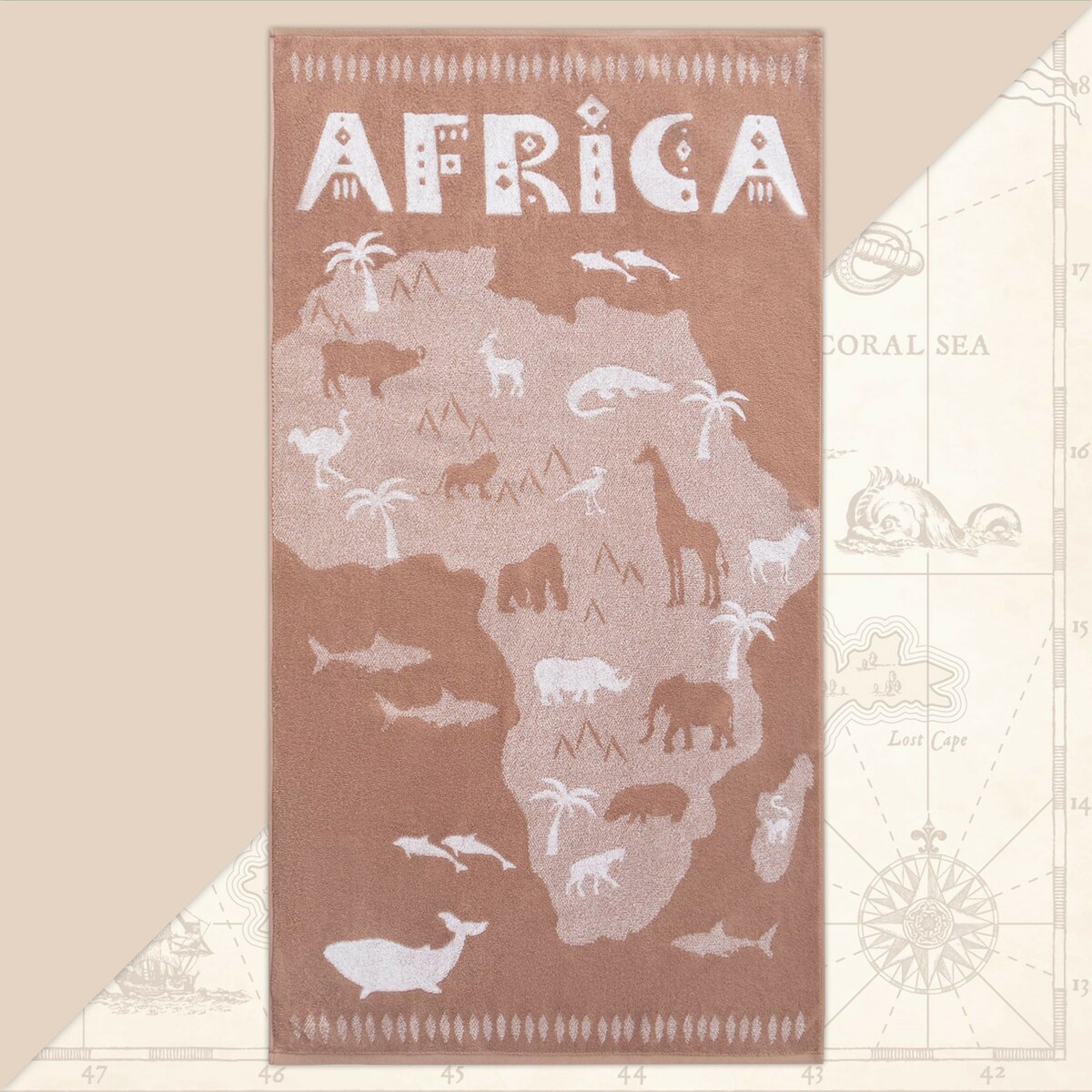 Полотенце махровое этель полотенце махровое africa 130х70