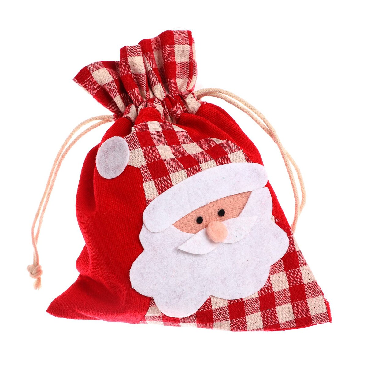 Мешок для подарков joyarty декоративный мешок корзина кашпо новогодние деревянные игрушки 19 л