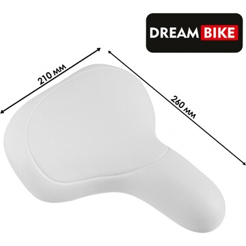 Седло dream bike спорт-комфорт, цвет бел