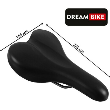 Седло dream bike спорт-комфорт, цвет чёр