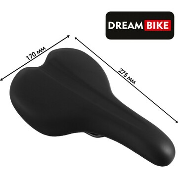 Седло dream bike спорт-комфорт, цвет чёр