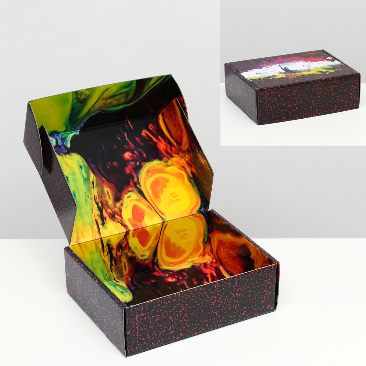 Подарочная коробка двусторонняя расческа двусторонняя 10 5 × 5 см