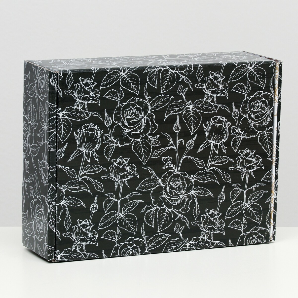

Подарочная коробка двусторонняя, Разноцветный;черный