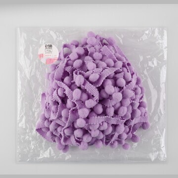 Тесьма декоративная с помпонами, 25 ± 5 