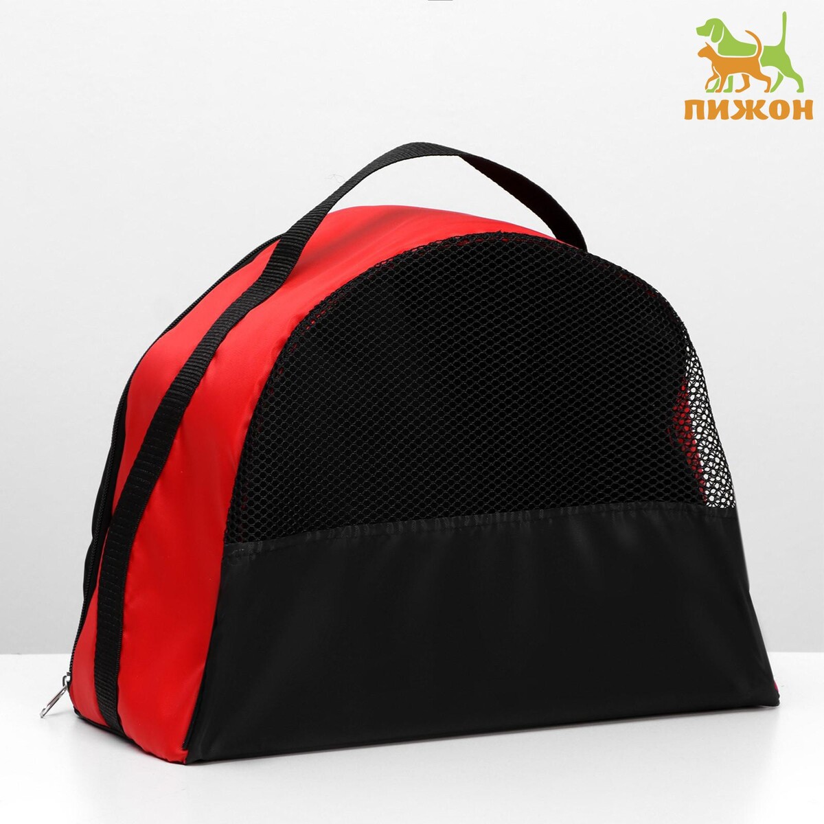 Сумка - переноска для животных, оксфорд, 36 х 17 х 25 см, красная сумка переноска для животных на плечо пвх 37 х 13 х 20 см красная